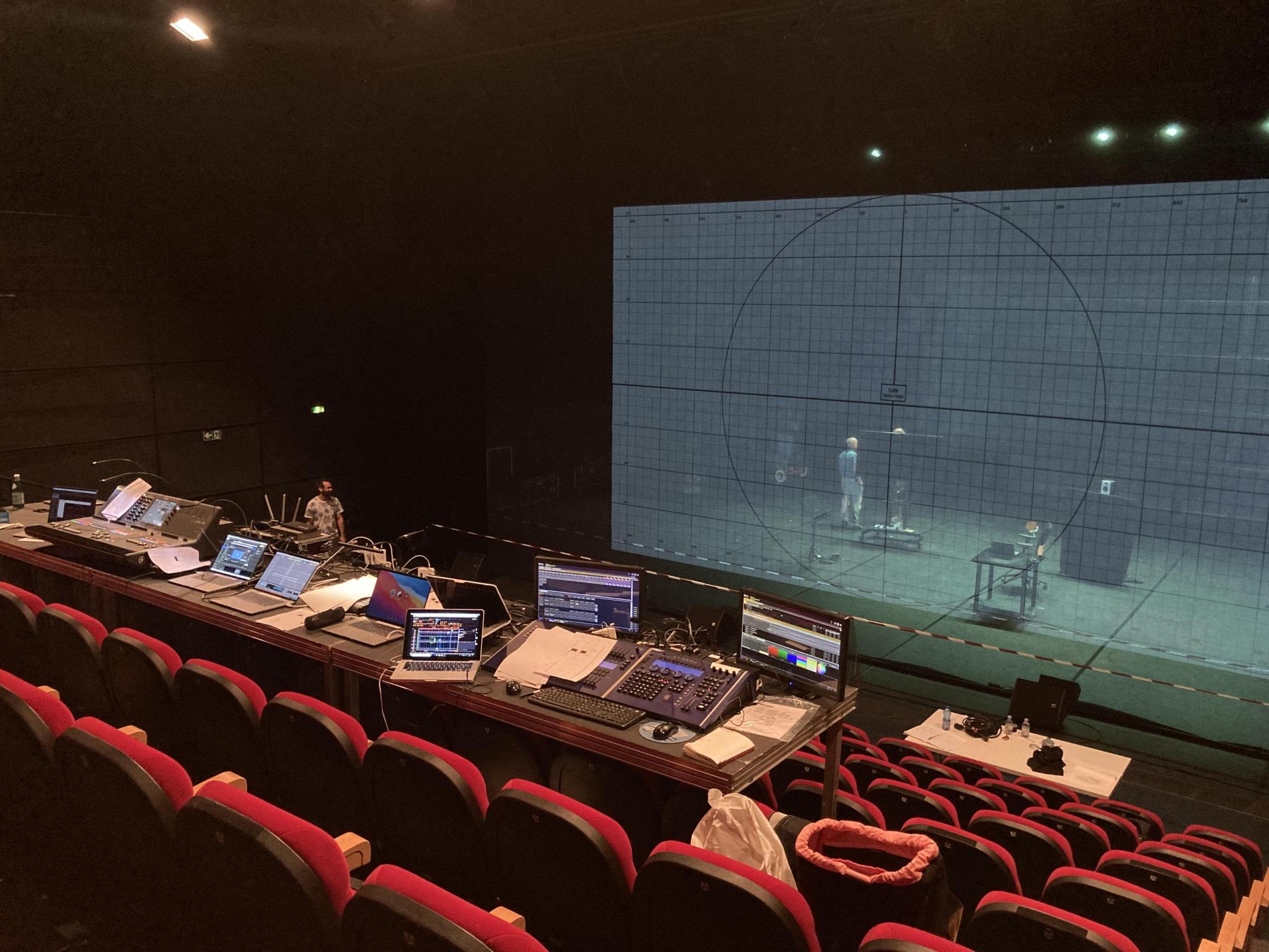Theatre control and projection stage